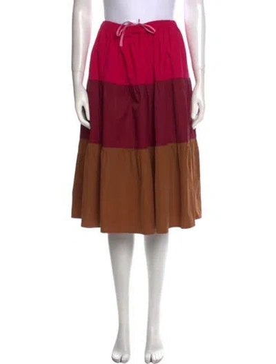 Pre-owned Dovima Paris Pleated Accents Knee-length Skirt