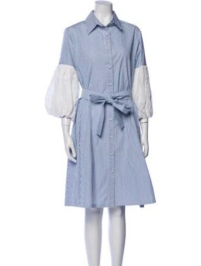 Pre-owned Dovima Paris Striped Knee-length Dress In Multi