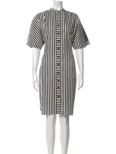 Pre-owned Dovima Paris Striped Knee-length Dress In Multi