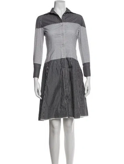 Pre-owned Dovima Paris Striped Knee-length Dress In Multi