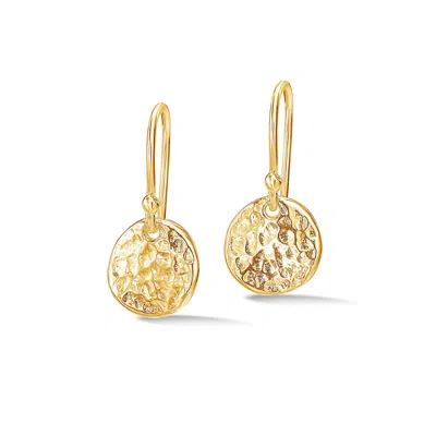 Dower & Hall 10mm Disc Nomad Earrings In Gold