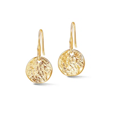 Dower & Hall 13mm Disc Nomad Earrings In Gold
