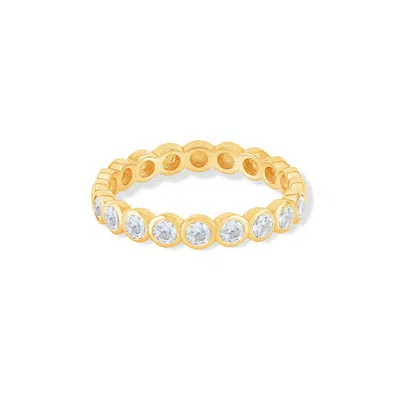 Dower & Hall 14k Gold & Diamond Dotty Half Eternity Ring - 0.25ct