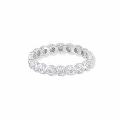 Dower & Hall 14k Gold & Diamond Dotty Half Eternity Ring - 0.25ct In Metallic