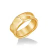 Dower & Hall Solid Gold Men's Wide Waterfall Ring In Gold