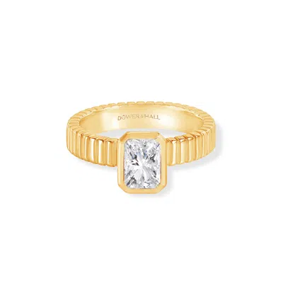 Dower & Hall 14k Lab Grown Diamond Octagon Twist Twinkle Ring In Gold