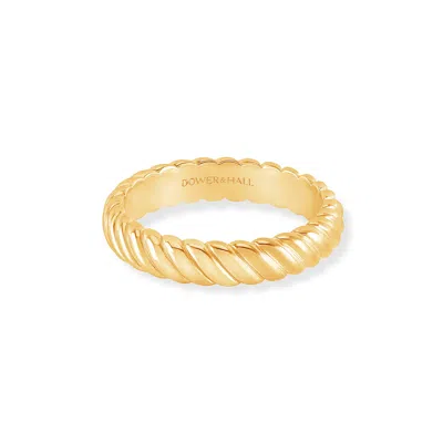 Dower & Hall 14k Twist Twinkle Ring In Gold