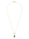 Dower & Hall 14kt Yellow Gold North Star Pendant Diamond And Pearl Necklace In Gold