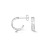 Dower & Hall 14mm Hammered Nomad Hoops In Metallic