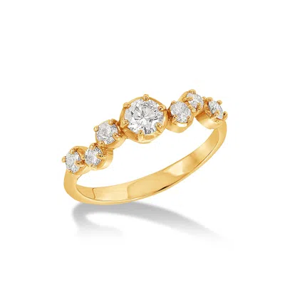 Dower & Hall 18k Diamond Stargazer Ring - 0.66ct In Gold,silver,white