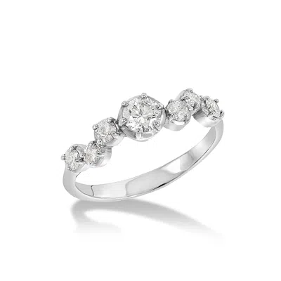 Dower & Hall 18k Diamond Stargazer Ring - 0.66ct In Gold,silver,white