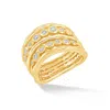 Dower & Hall 18k Diamond Waterfall Ring 0.33ct In Multi