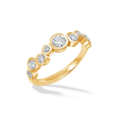 Dower & Hall 18k Gold & Diamond Cascade Ring - 0.75ct