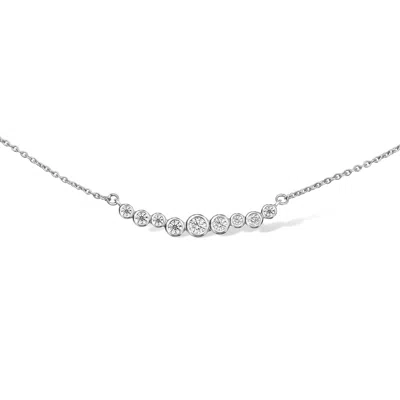 Dower & Hall 18k Gold & Diamond Small Cascade Bar Necklace In Metallic