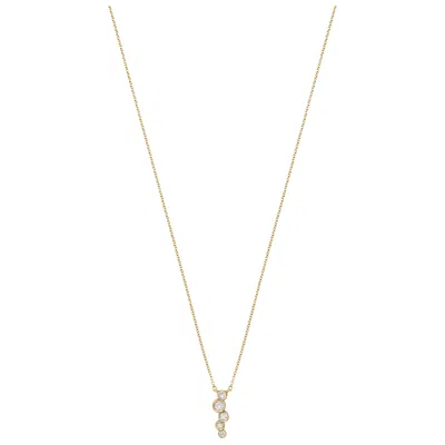 Pre-owned Dower & Hall 18k Gold & Diamond Small Cascade Pendant In Multi
