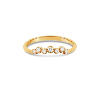 Dower & Hall 18k Gold Diamond Stargazer Wraparound Ring