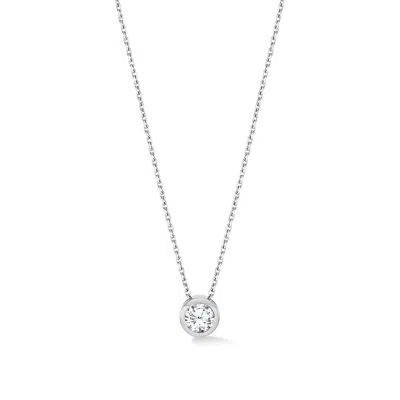 Dower & Hall 18k Gold Solitaire Cascade Diamond Pendant