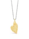 Dower & Hall 18k Yellow Gold Vermeil Heart-pendant Necklace In Gold