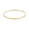 Dower & Hall 2mm Hammered Nomad Bangle In Silver,gold