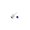 Dower & Hall 3mm Blue Sapphire Dewdrop Studs In Metallic