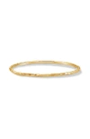 Dower & Hall 3mm Hammered Nomad Bangle In Gray