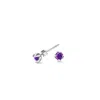 Dower & Hall 4mm Amethyst Orissa Studs In Metallic