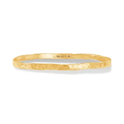 DOWER & HALL 4MM HAMMERED NOMAD BANGLE