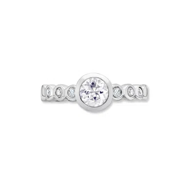 Dower & Hall 5mm White Sapphire Dewdrop Twinkle™ Ring In Silver