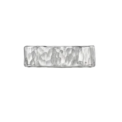 Dower & Hall 6mm Hammered Nomad Band In Silver,gold,rose Gold