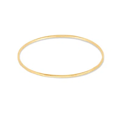 Dower & Hall 9k Gold 2mm Hammered Nomad Bangle