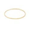 Dower & Hall 9k Gold 2mm Hammered Nomad Bangle