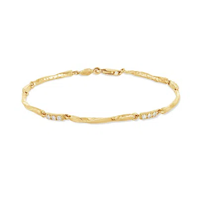 Dower & Hall 9k Gold Eternity Diamond Bracelet
