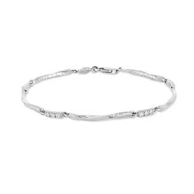 Dower & Hall 9k Gold Eternity Diamond Bracelet