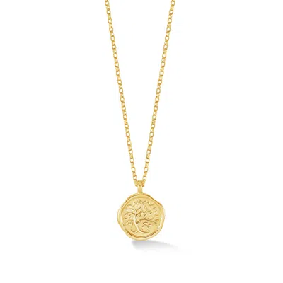 Dower & Hall 9k Gold Tree Of Life Tiny Talisman Necklace