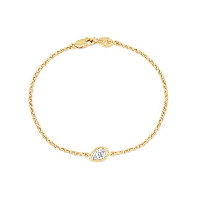 Dower & Hall 9k Pear Diamond Tutti-frutti Chain Bracelet