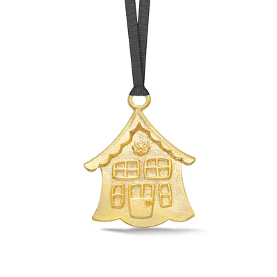 Dower & Hall Advent House Christmas Decoration In Gold