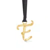 Dower & Hall Alphabet Tree Decorations E Gold In Gold