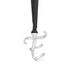 Dower & Hall Alphabet Tree Decorations E Silver In Metallic