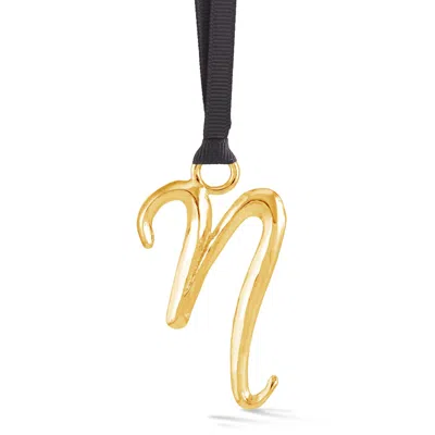 Dower & Hall Alphabet Tree Decorations N Gold
