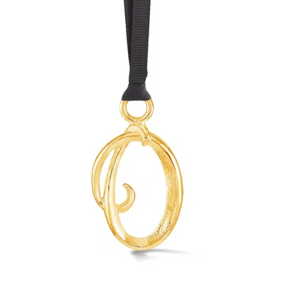 Dower & Hall Alphabet Tree Decorations O Gold