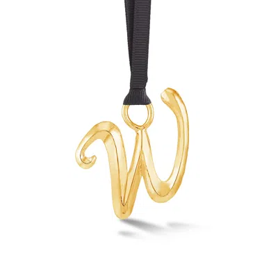 Dower & Hall Alphabet Tree Decorations W Gold
