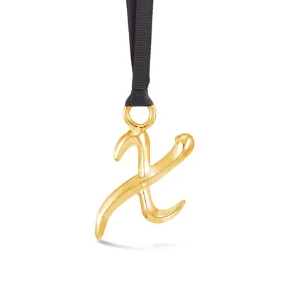Dower & Hall Alphabet Tree Decorations X Gold