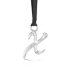 Dower & Hall Alphabet Tree Decorations X Silver In Silver