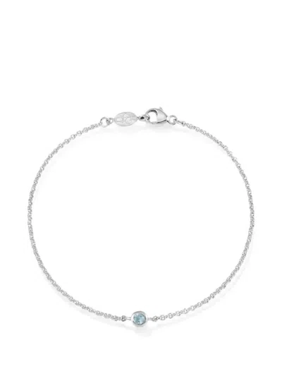Dower & Hall Aquamarine Dewdrop Chain Bracelet In Transparent