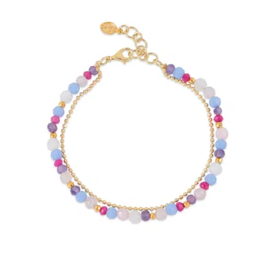 Dower & Hall Athena Orissa Bracelet In Gold