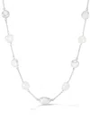 Dower & Hall Baroque Pearl And Pebble Necklace In 银色