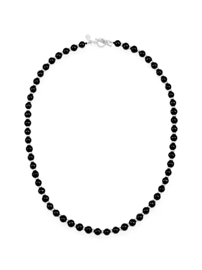 Dower & Hall Beaded Necklace In Black