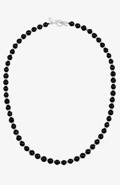 Dower & Hall Black Pearl Halo Necklace