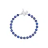 Dower & Hall Halo Lapis-lazuli Beaded Bracelet In Blue