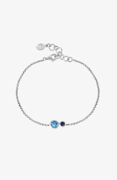 Dower & Hall 'blues' Tutti Frutti Duo Chain Bracelet In Metallic